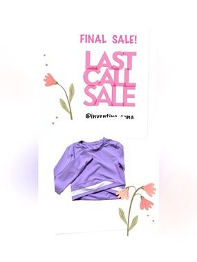 MOVE THEOLOGY ~ Women’s Lilac Colored Yoga/Gym Top w/Asymmetrical Front size M